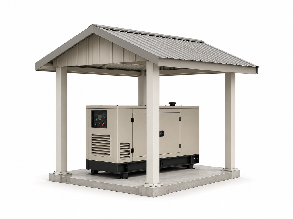 Shed or hut for fuel tanks / equipment