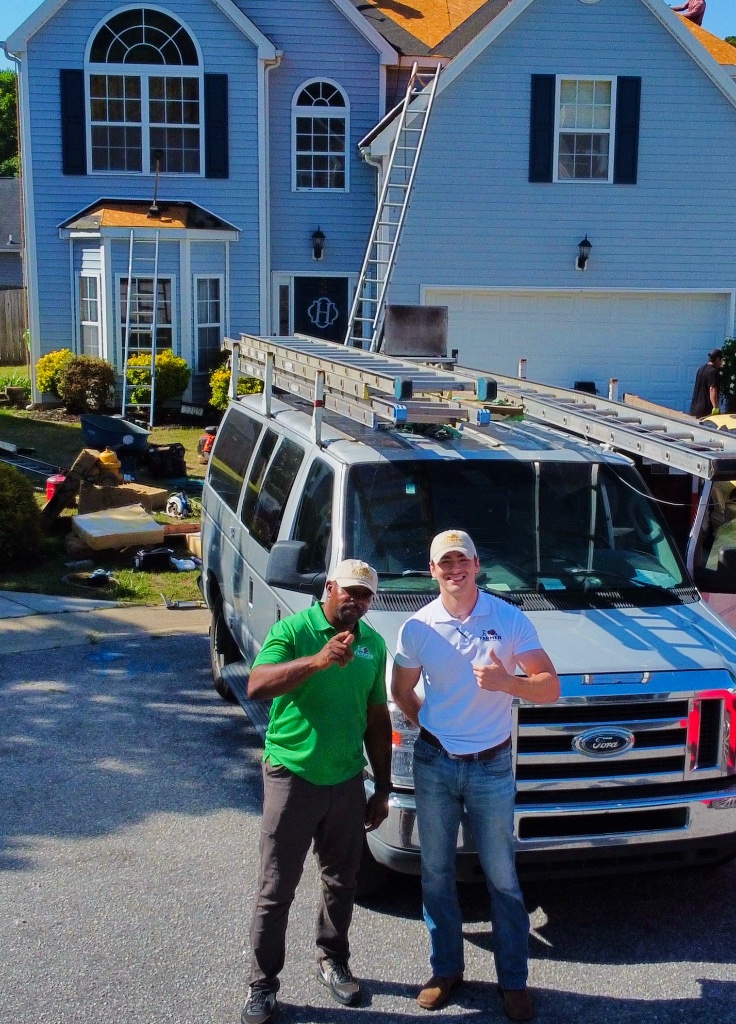 David McPherson and Nicholas Falk, Co-Owners of NC Farmer Roofing