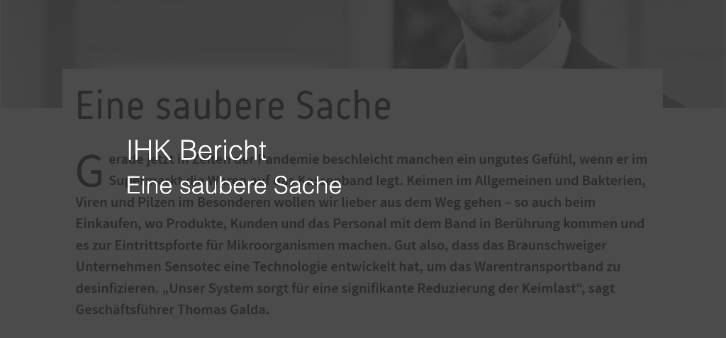 IHK Braunschweig: SENSOTEC als Beispielunternehmen