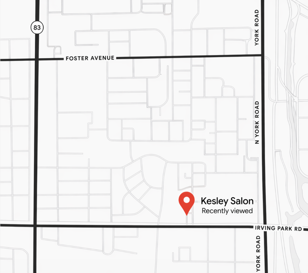 Salon location map