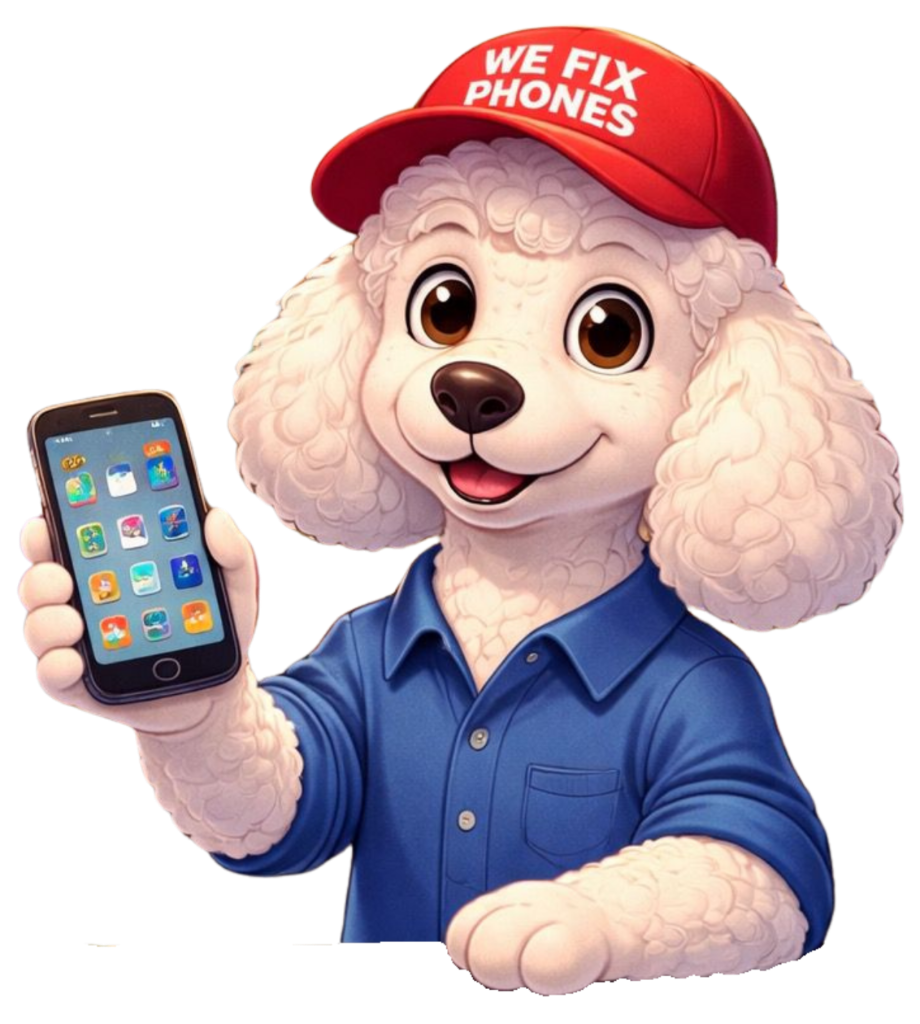 Glendale iPhone Repair Mascot - Charlie the Poodle
