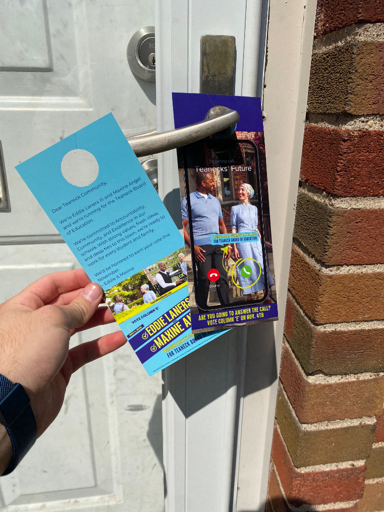Eddie & Maxine — Dual-candidate campaign with voter outreach and platform messaging.