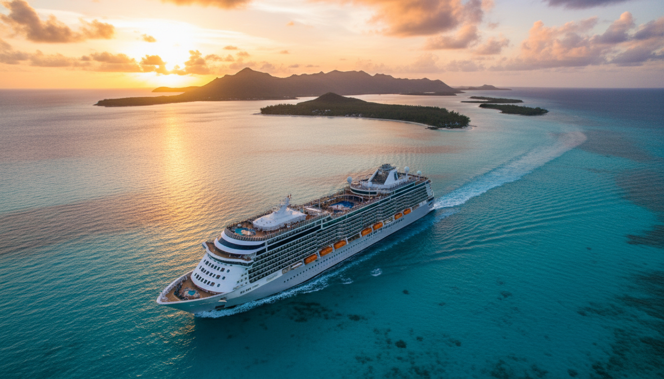 Luxury cruise on turquoise waters