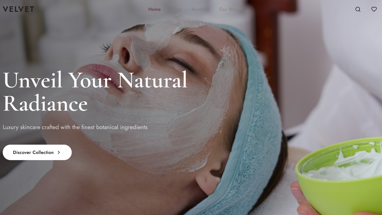 Lumiere Saloon & Spa template preview