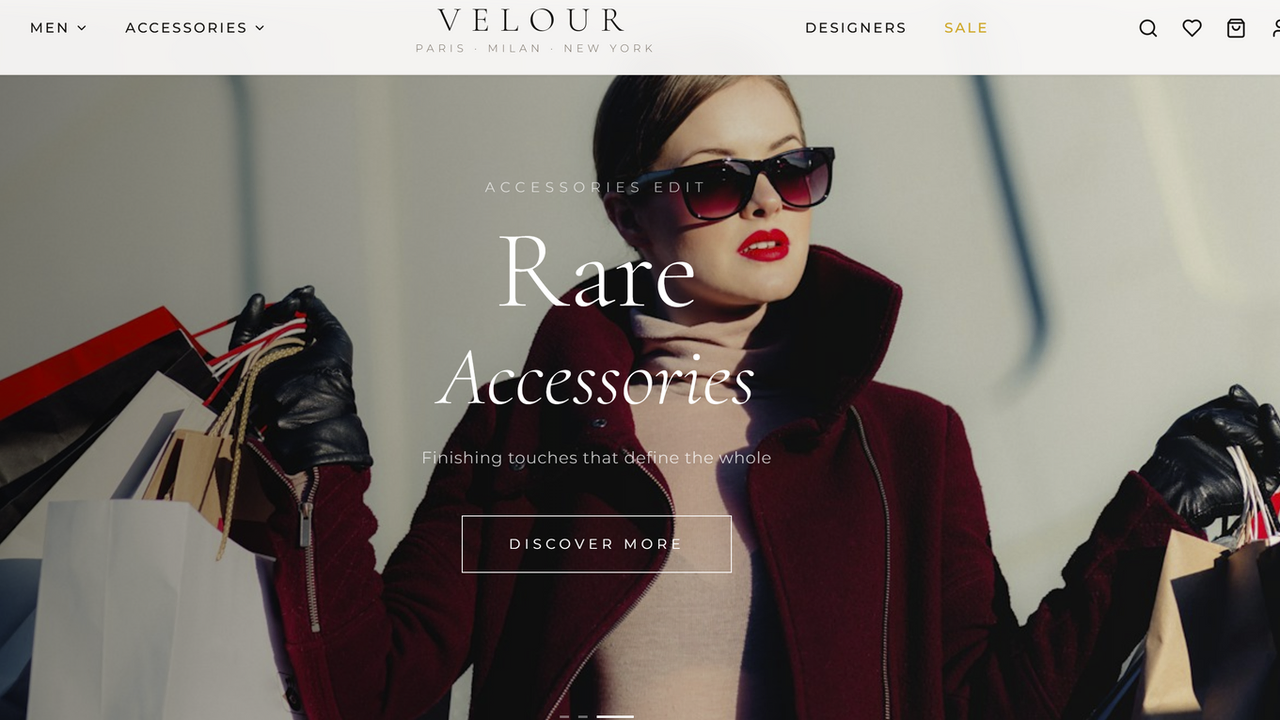 Aurelia Luxury Fashion Store App template preview