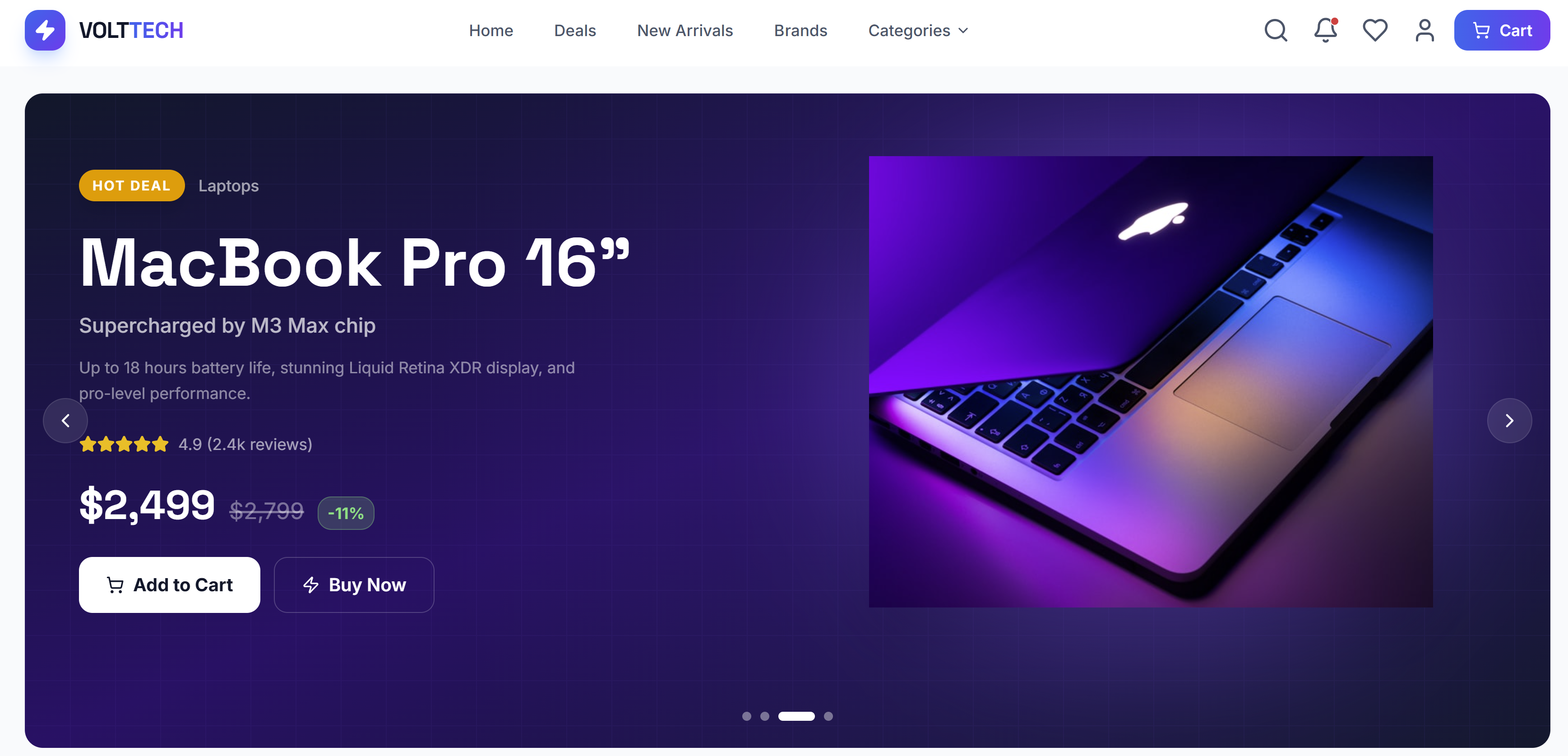 Electronics Store template preview