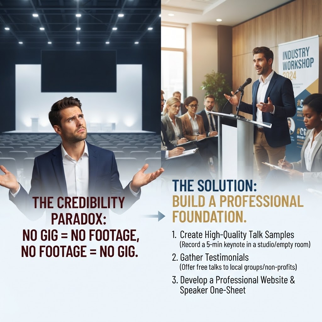 How to Build Credibility as a New Speaker and Book More Gigs