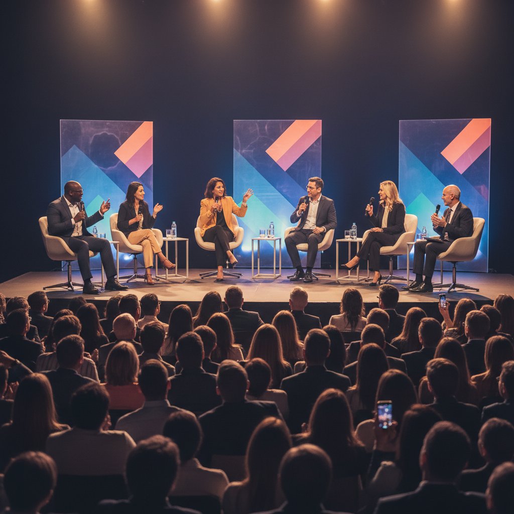 Showcase of speaker lineups during an engaging event