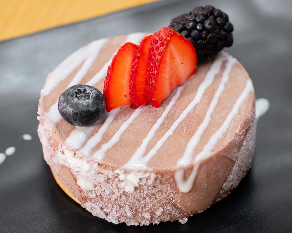 Postre con fresas