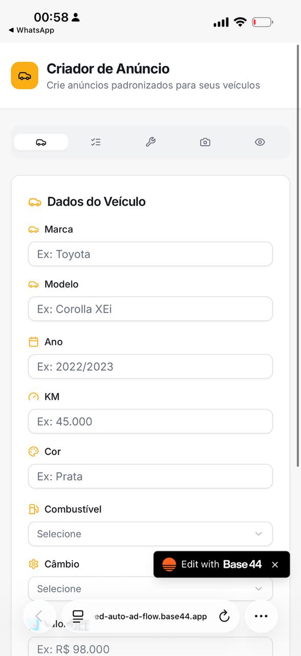 Carfy template preview