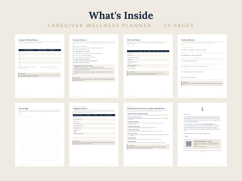 Caregiver Wellness Planner 2