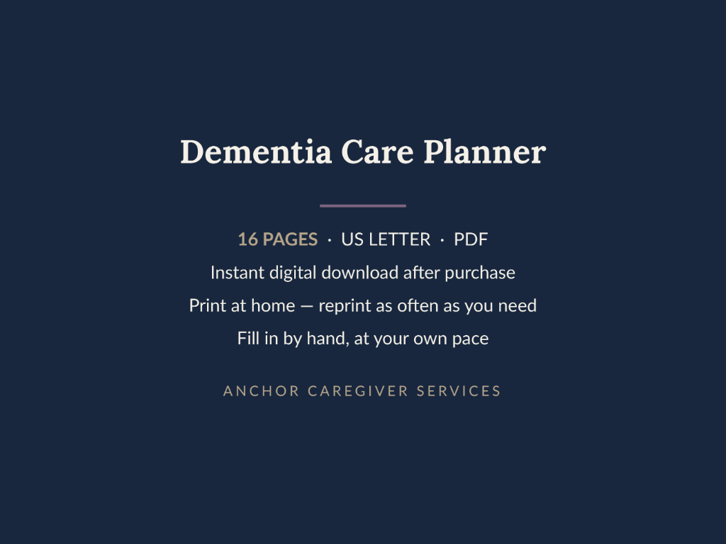 Dementia Care Planner 5