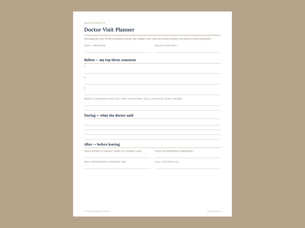 Doctor Visit Planner 3
