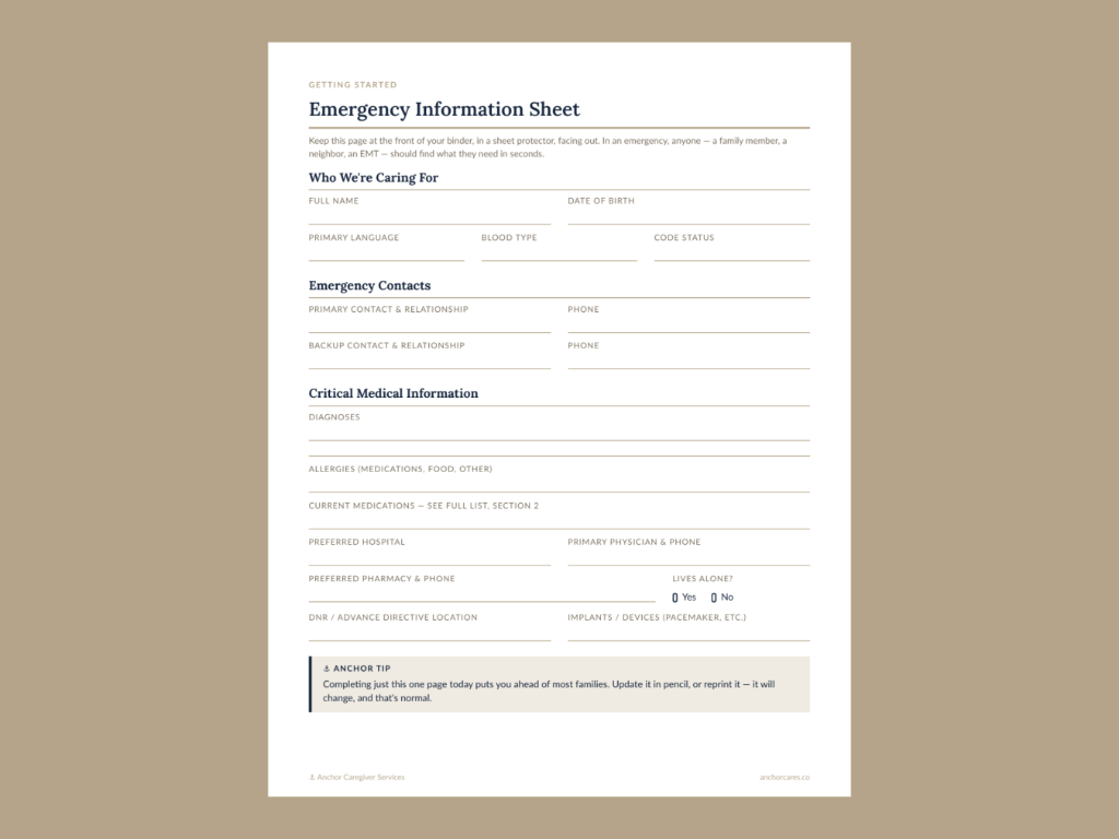 Emergency Care Binder 3
