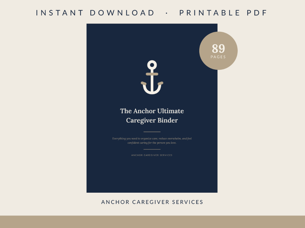 The Anchor Ultimate Caregiver Binder