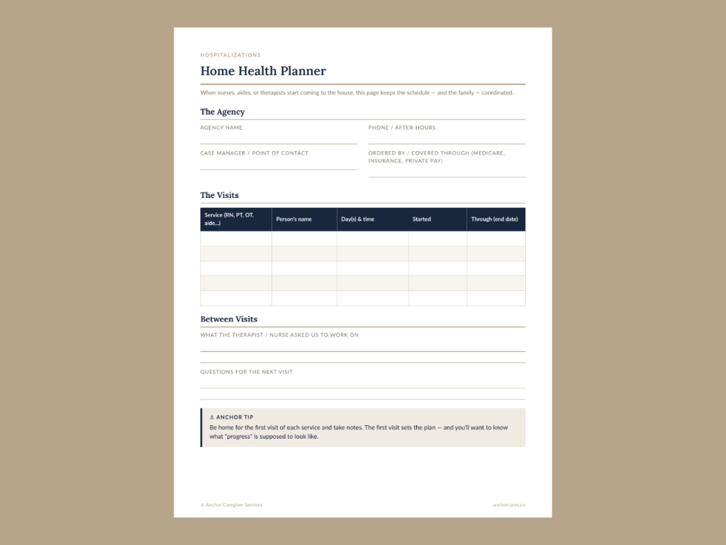 Home Health Planner 3