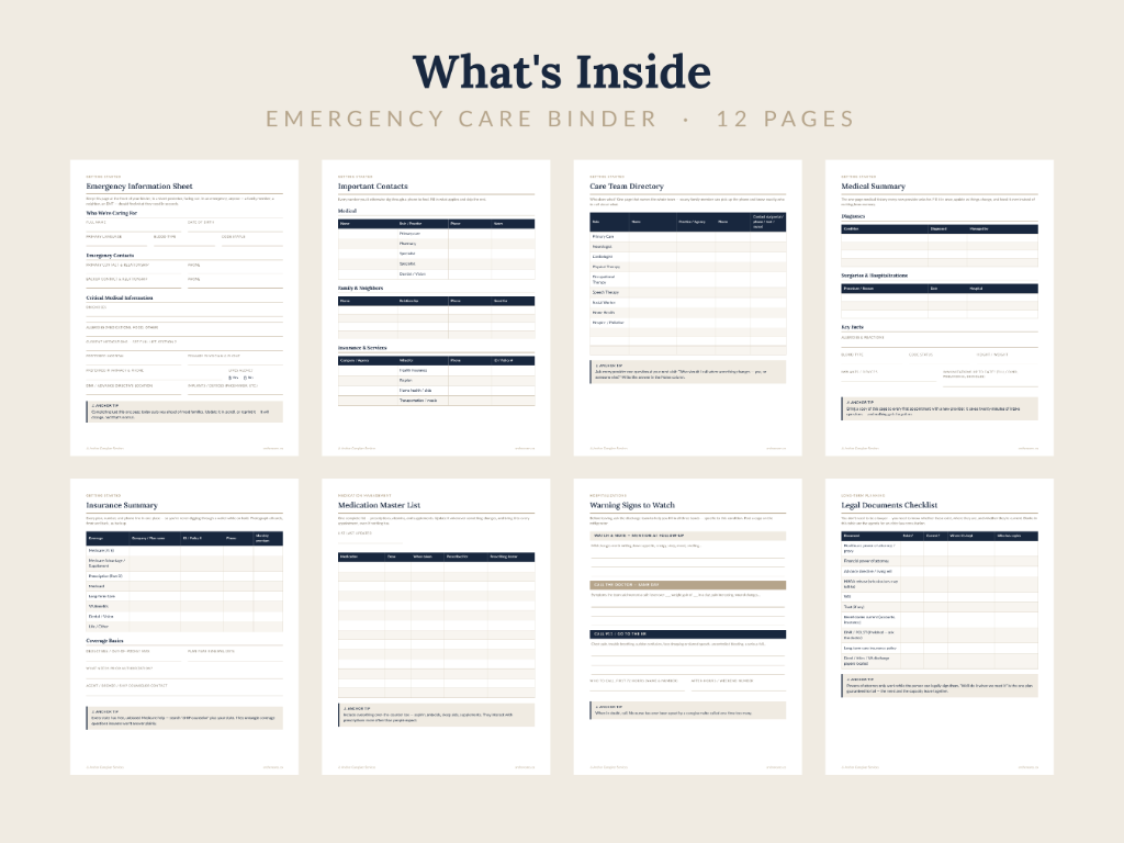 Emergency Care Binder 2