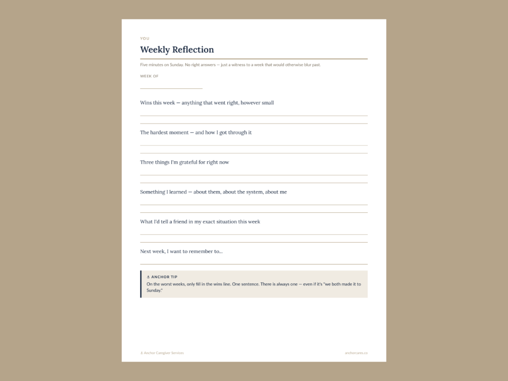 Caregiver Wellness Planner 4