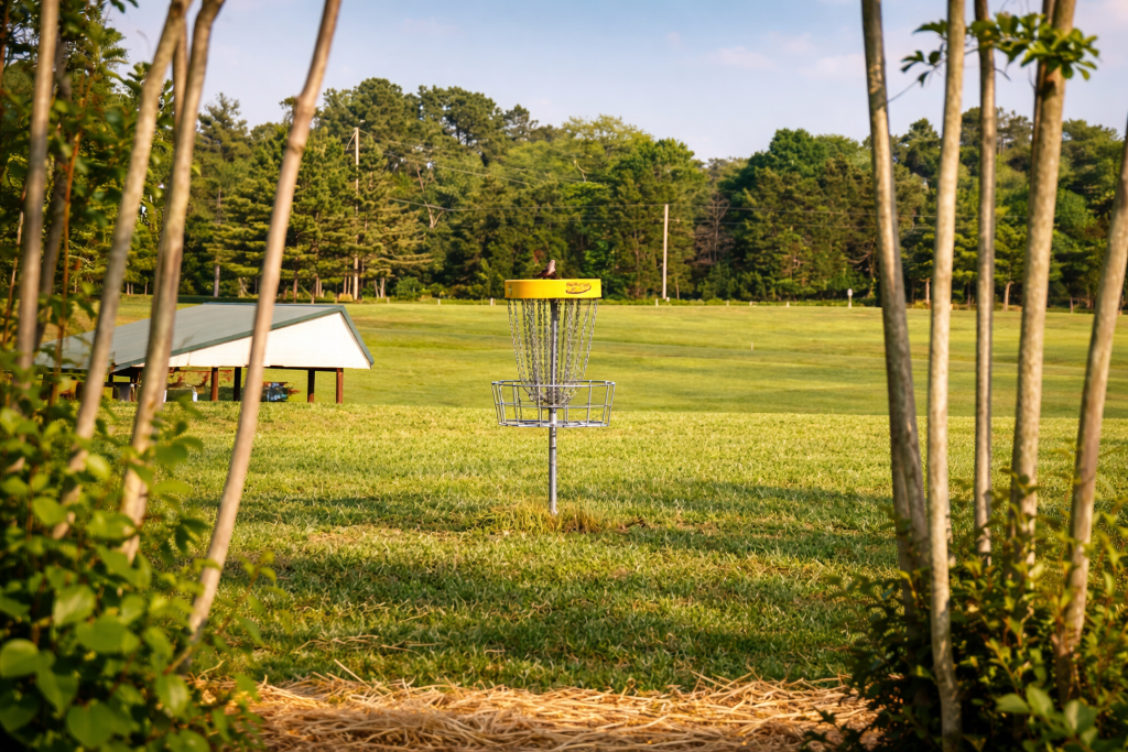 Disc golf course at Hyco Lake
