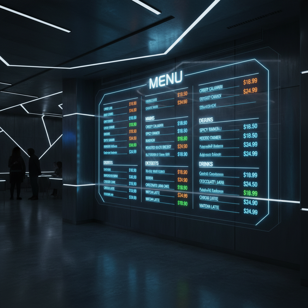 Menu & Price Updates