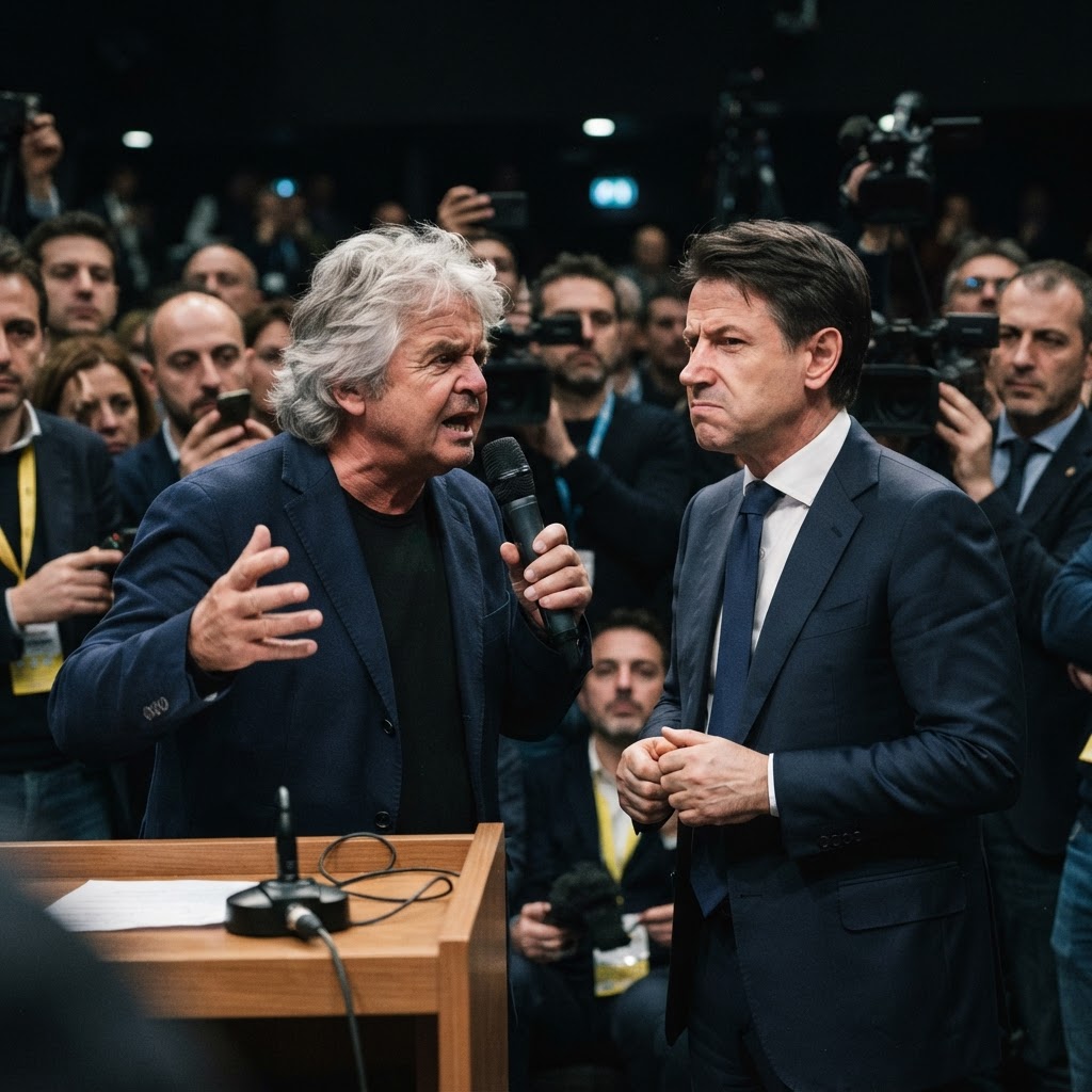 Il Crepuscolo del Movimento: Grillo e Conte in rotta di collisione