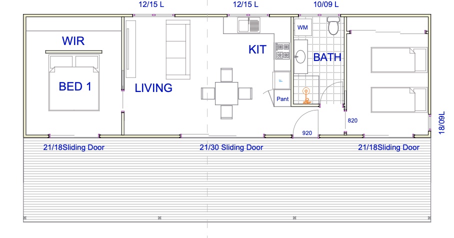 Cabin floor plan