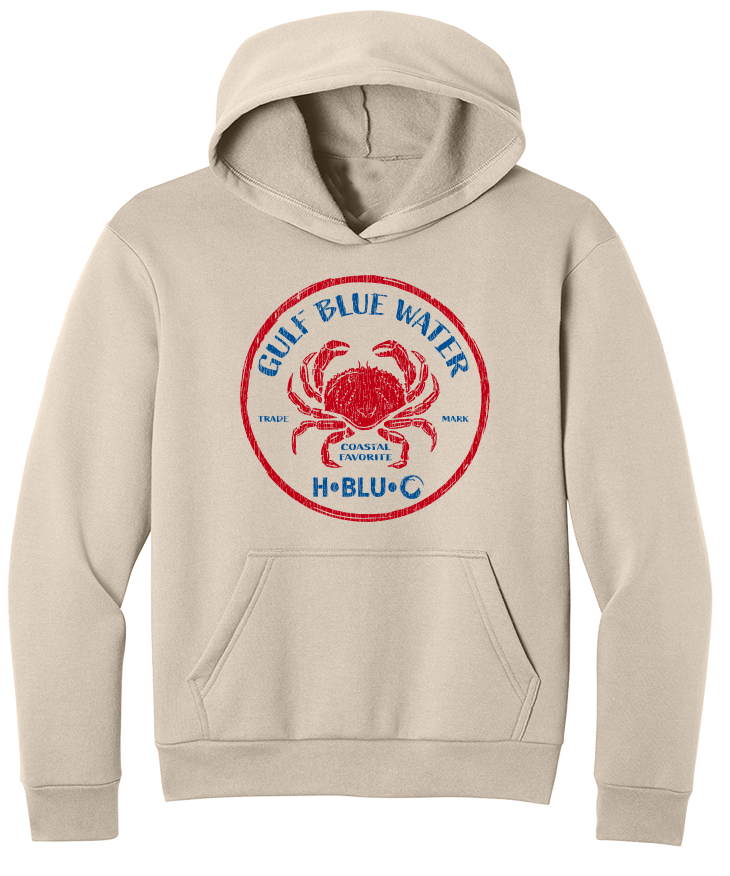 H•BLU•O Gulf Blue Water Crab Hoodie
