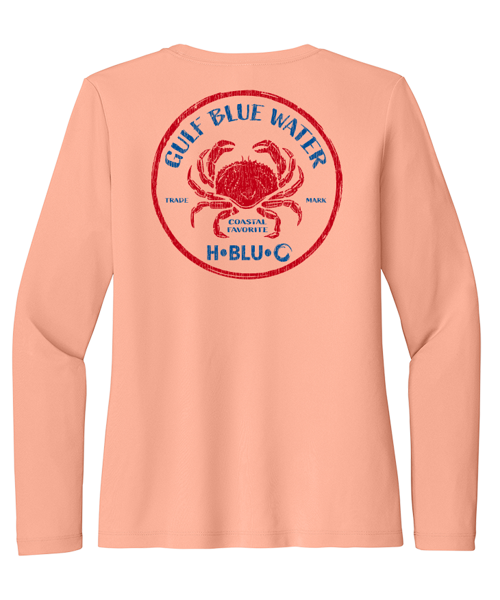 H•BLU•O Gulf Blue Water Crab Dri-Fit Women's