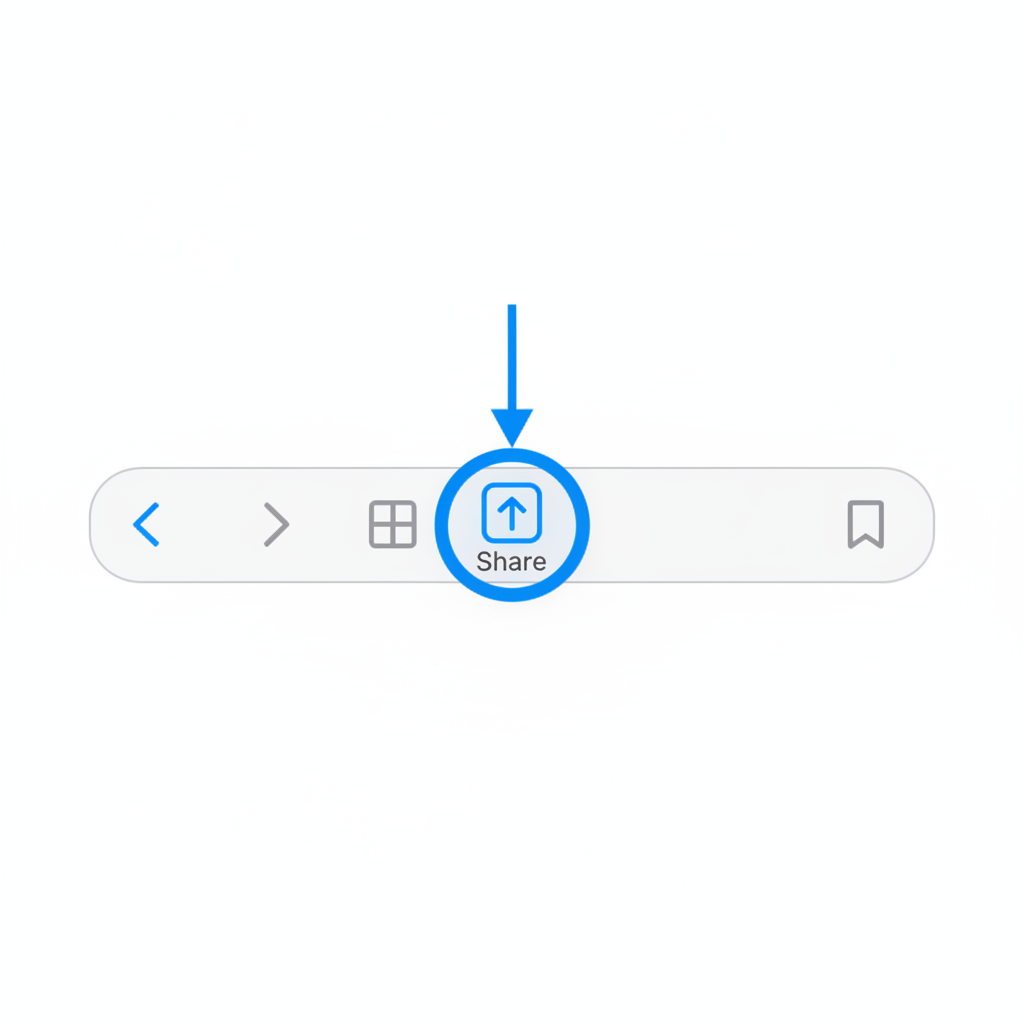 Tap the Share icon