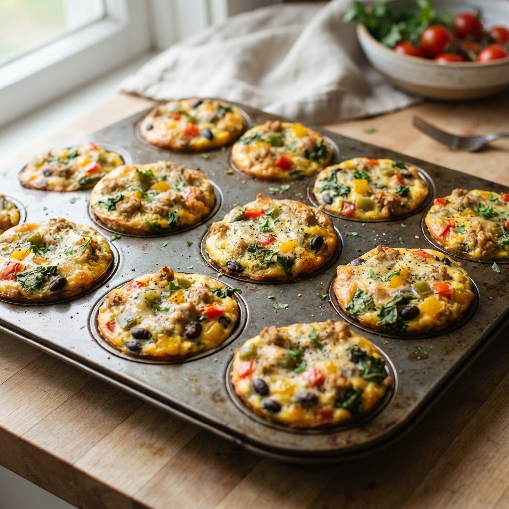 Turkey & Veggie Egg Muffins
