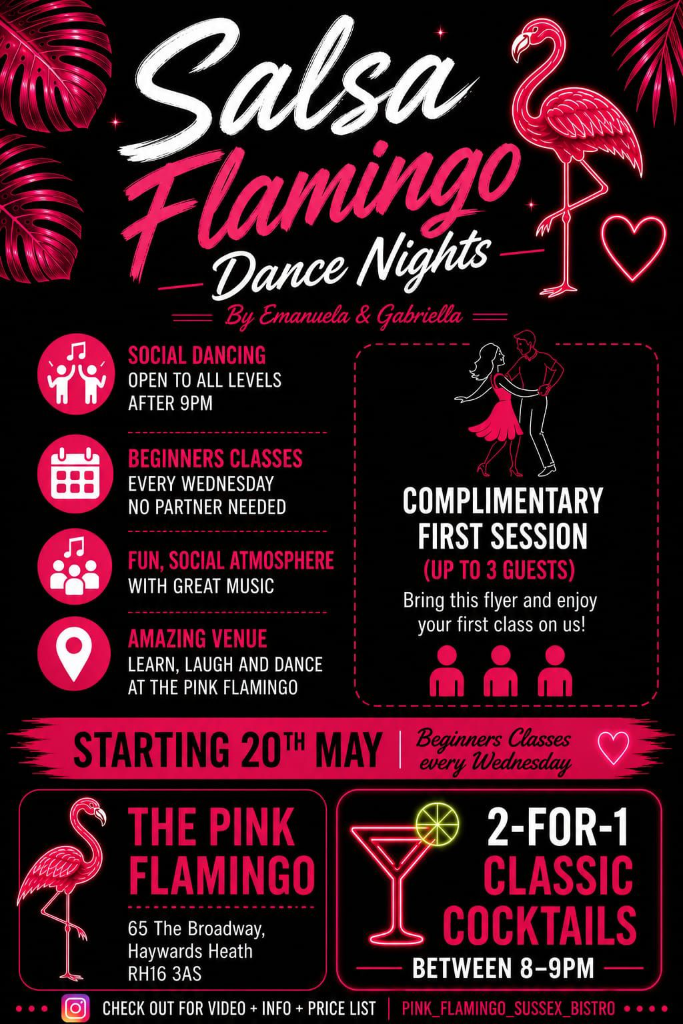 Wednesday Salsa Nights Are Coming to Pink Flamingo