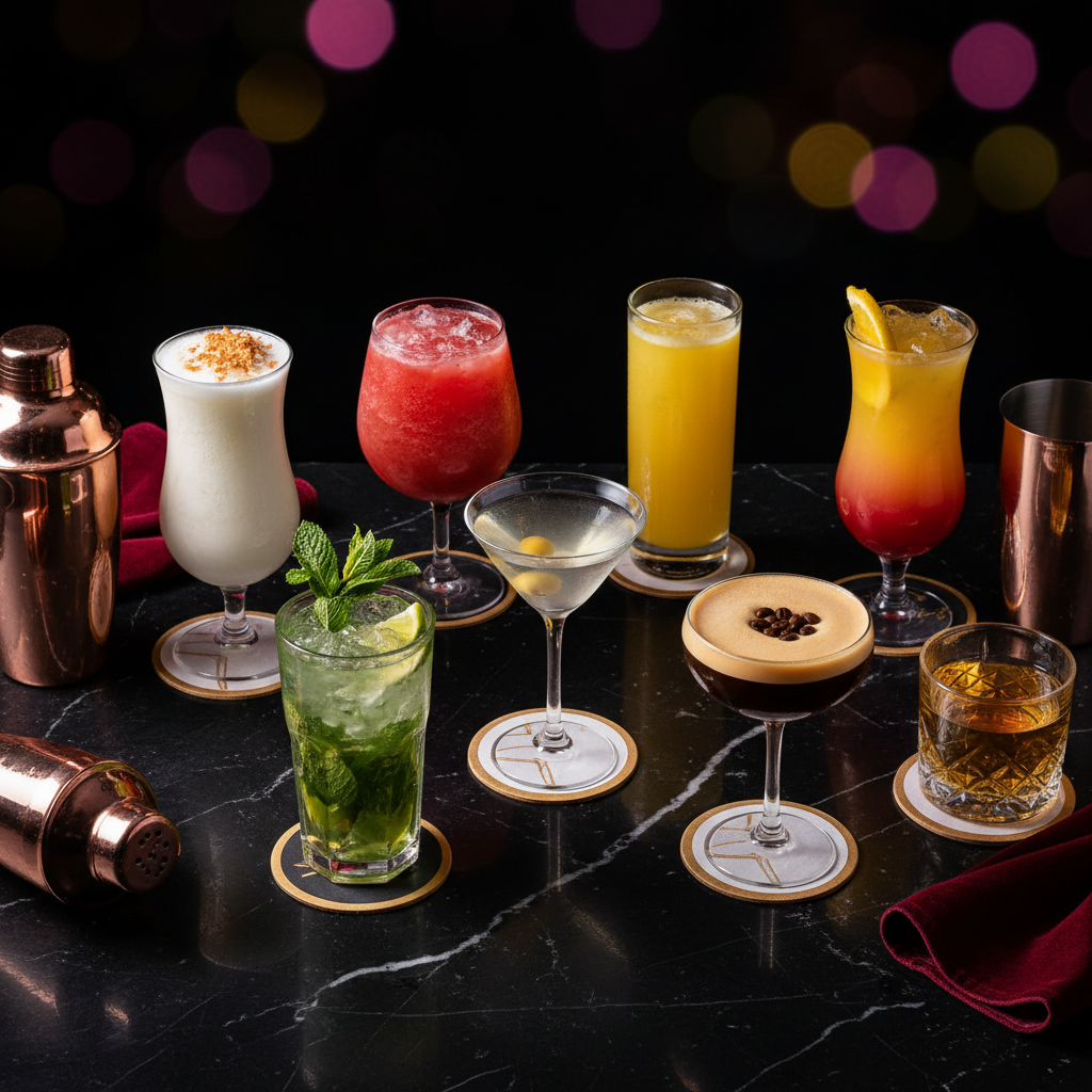 Pink Flamingo signature cocktails — bottomless experience