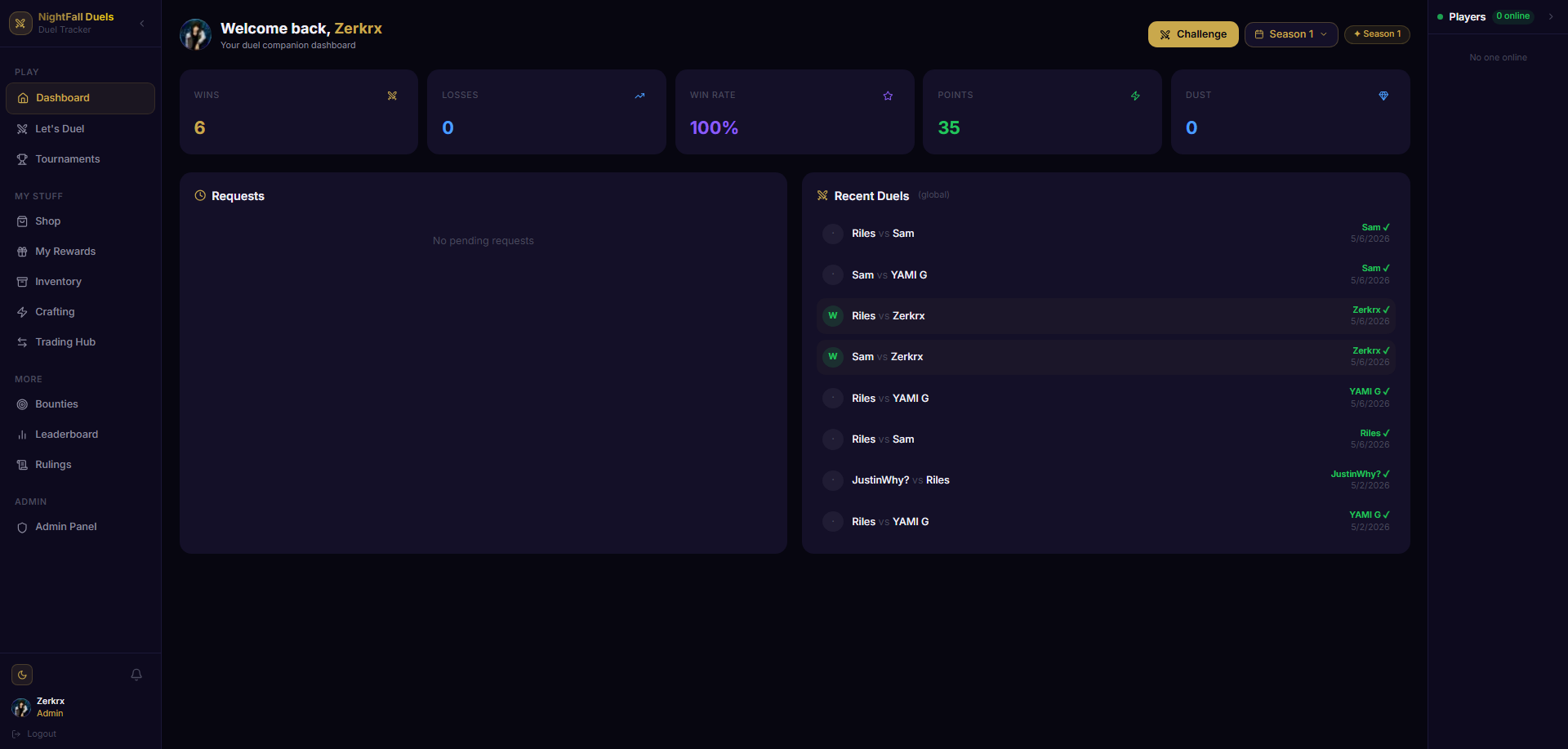 NfDuels Template for Exporting template preview