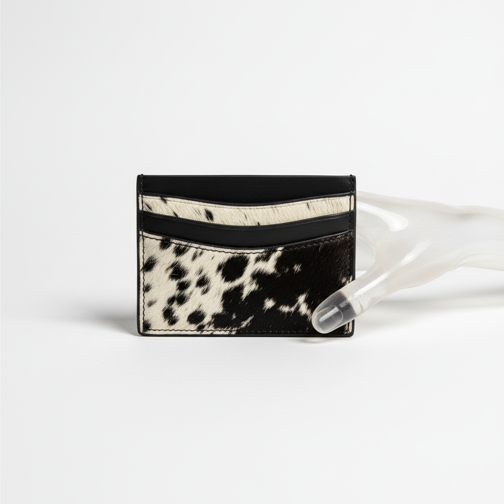 THE BOUNTY CARDHOLDER - BLACK/WHITE HIDE