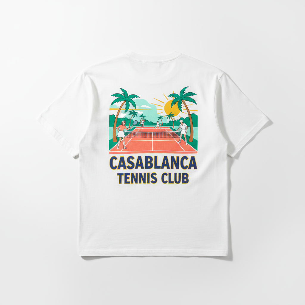 Casablanca 'Tennis Club' T-Shirt thumbnail 2