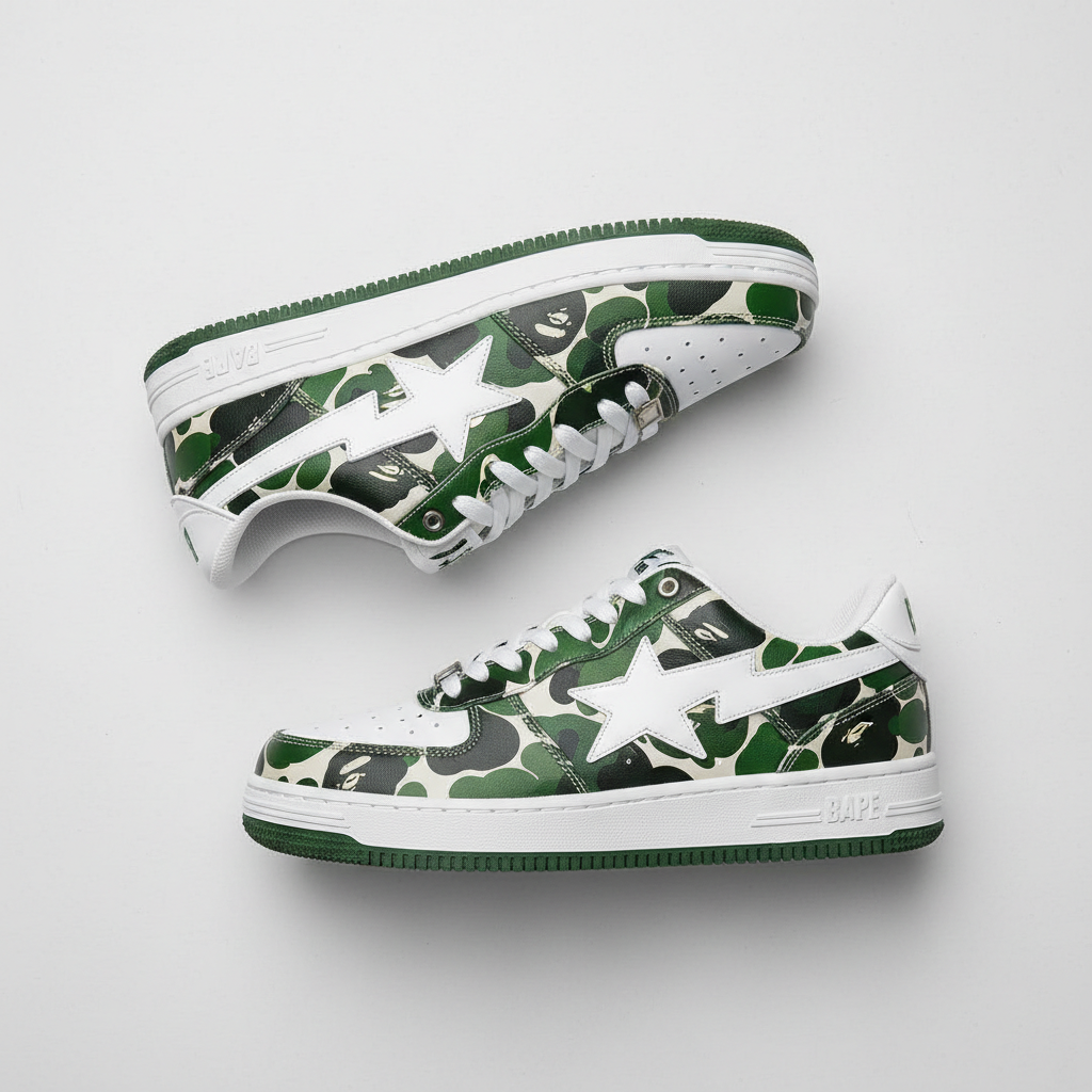 A BATHING APE® BAPE STA #1 Star Lace-Up Sneakers