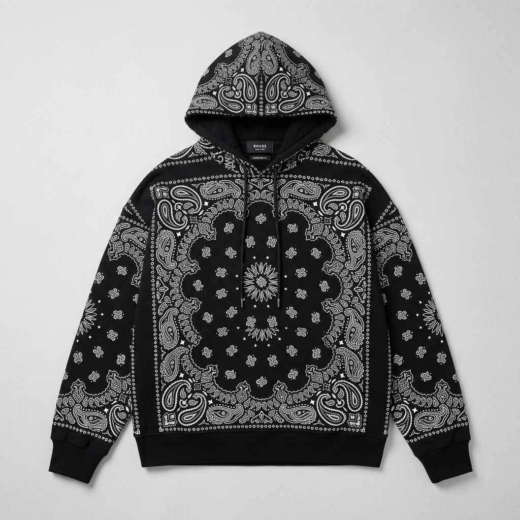 Rhude Bandana Print Hoodie