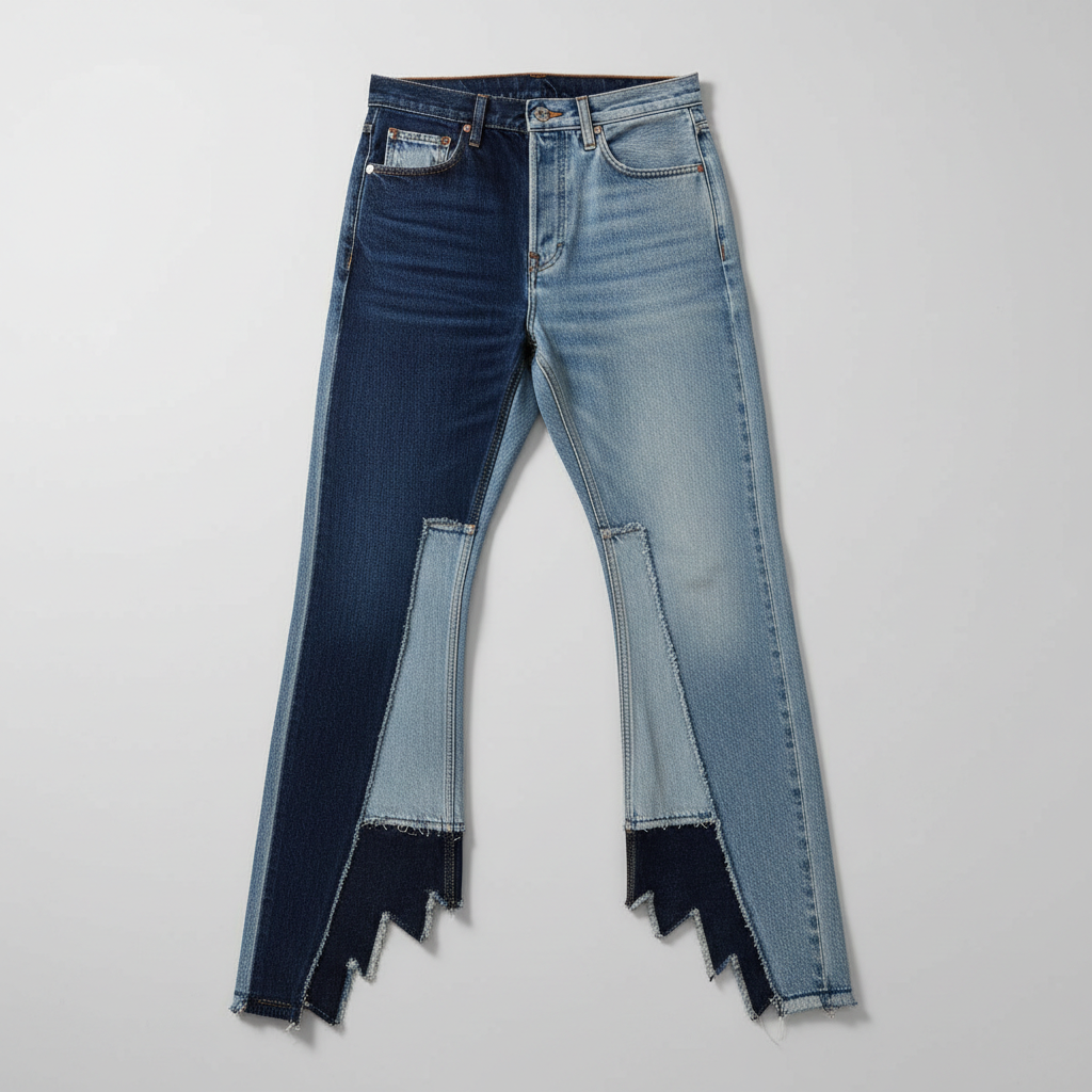 Reconstructed Vintage Denim Jeans