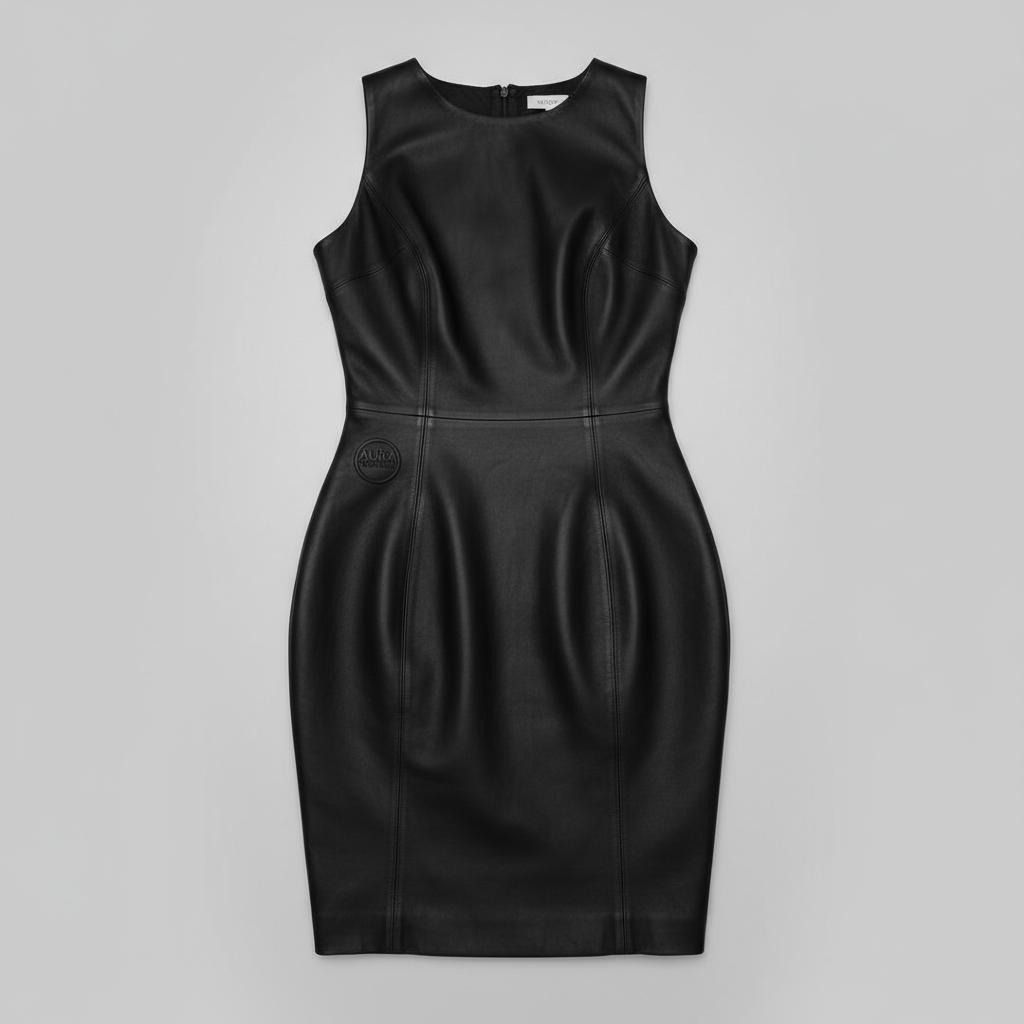 AURA LUXE LEATHER DRESS