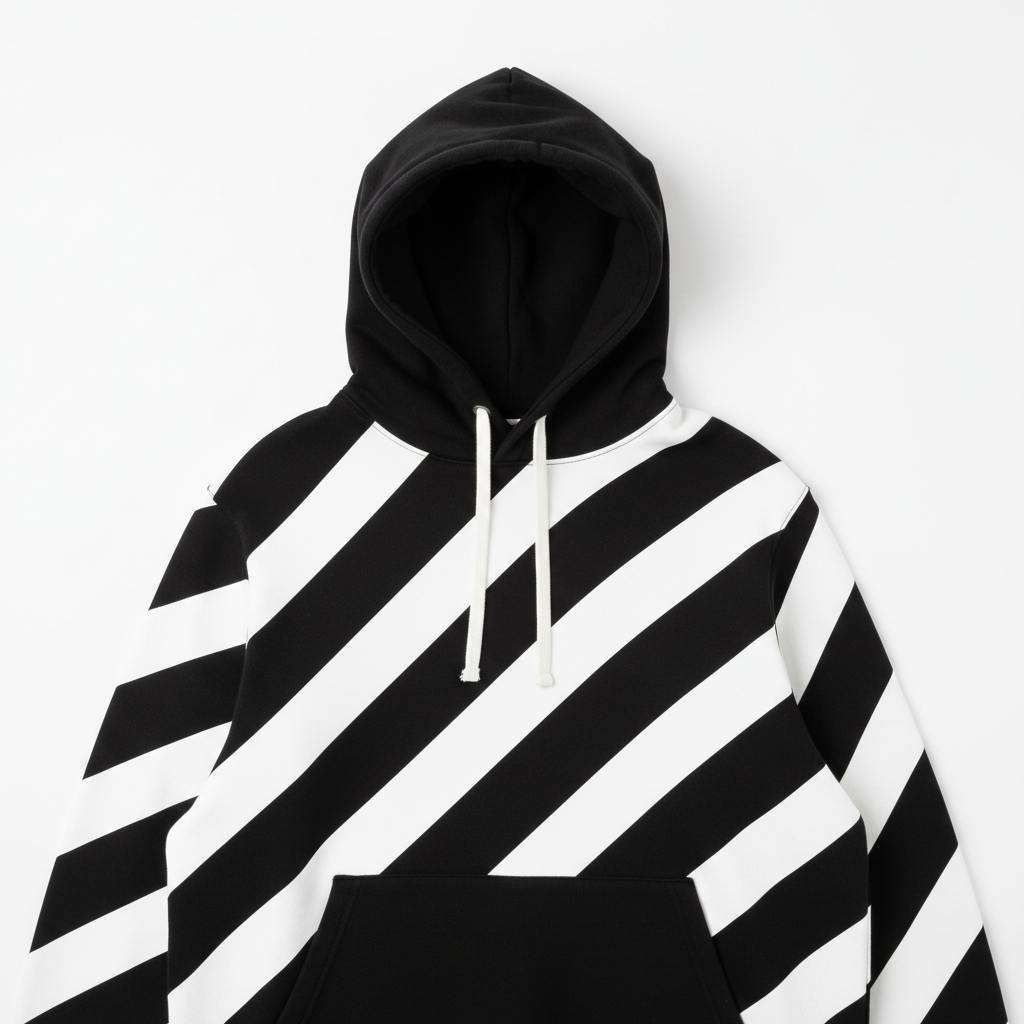 Off-White Diagonal Stripes Hoodie thumbnail 2