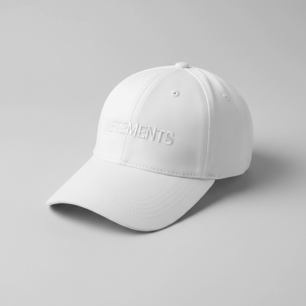 White Iconic Logo Cap