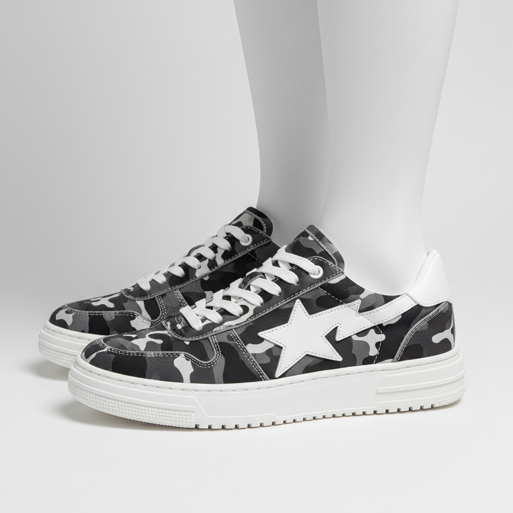 A BATHING APE® Bape Sta Low 'Black White'