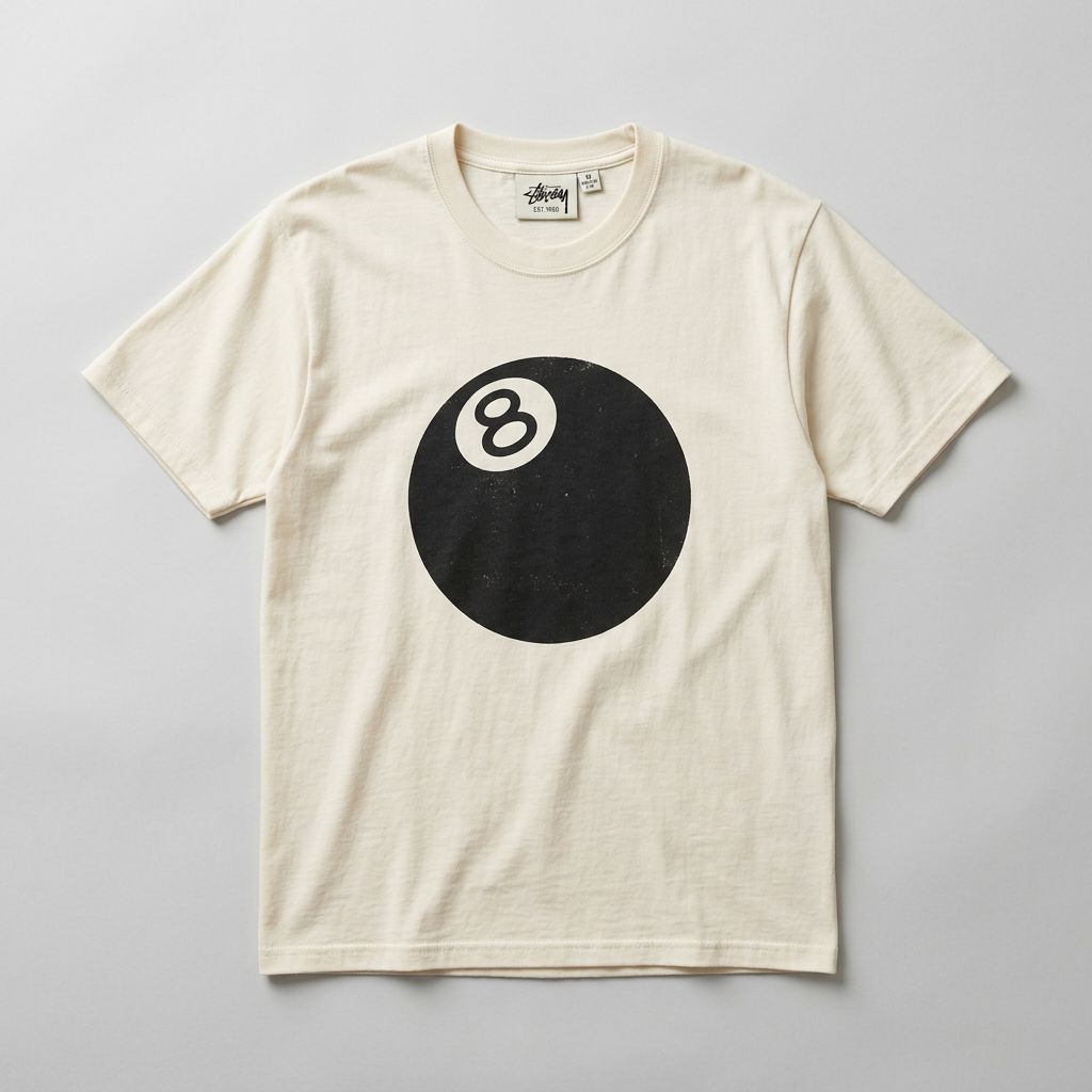 Stüssy 8 Ball Tee 'Natural'