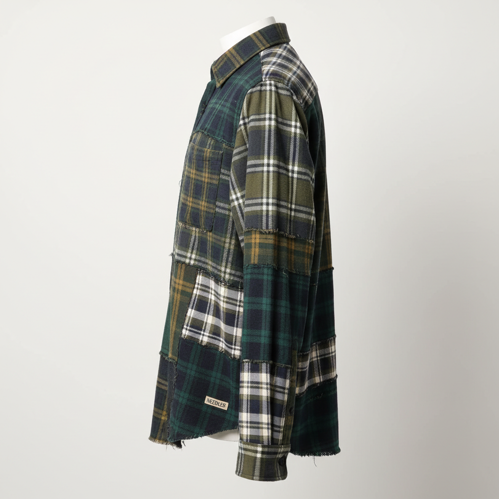 Needles 7 Cuts Over Dyed Flannel Shirt thumbnail 3