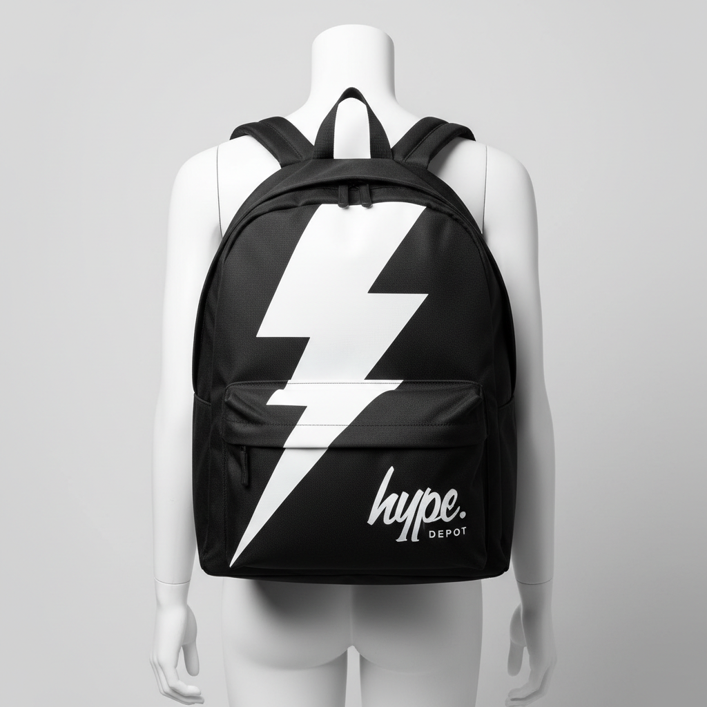 Hype Boys Black Lightning Iconic Backpack