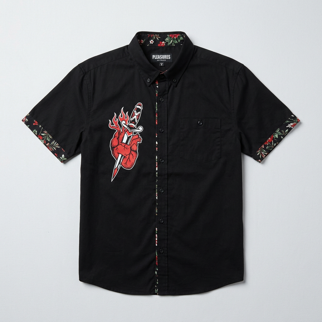Pleasures Heart Button Down Shirt