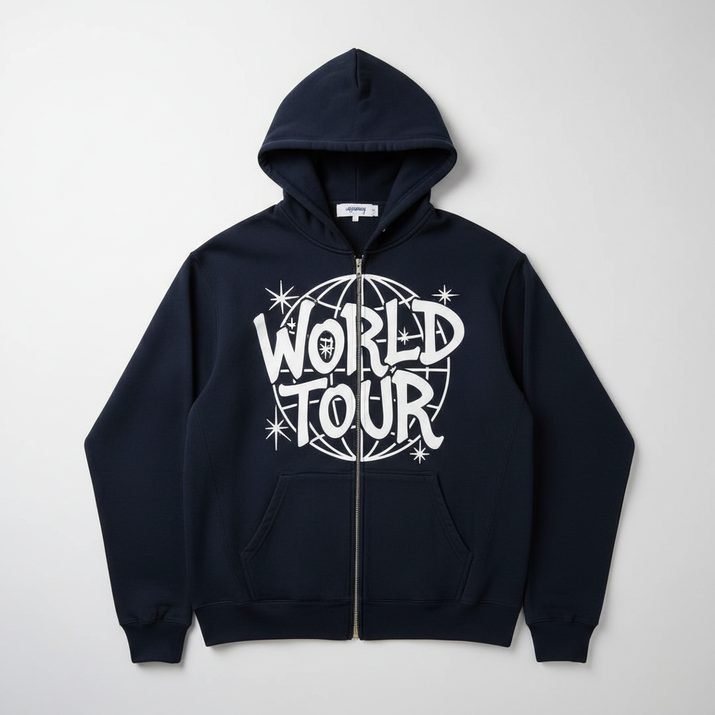 Stüssy World Tour Zip Hoodie