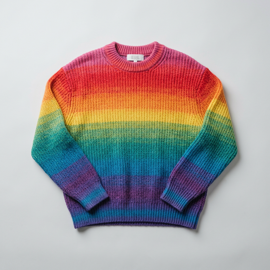 ERL Gradient Rainbow Sweater Knit