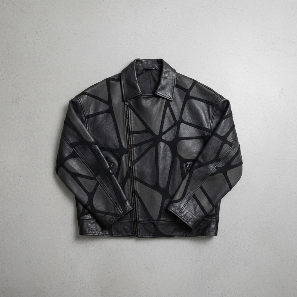 Rick Owens Intarsia Leather Jacket