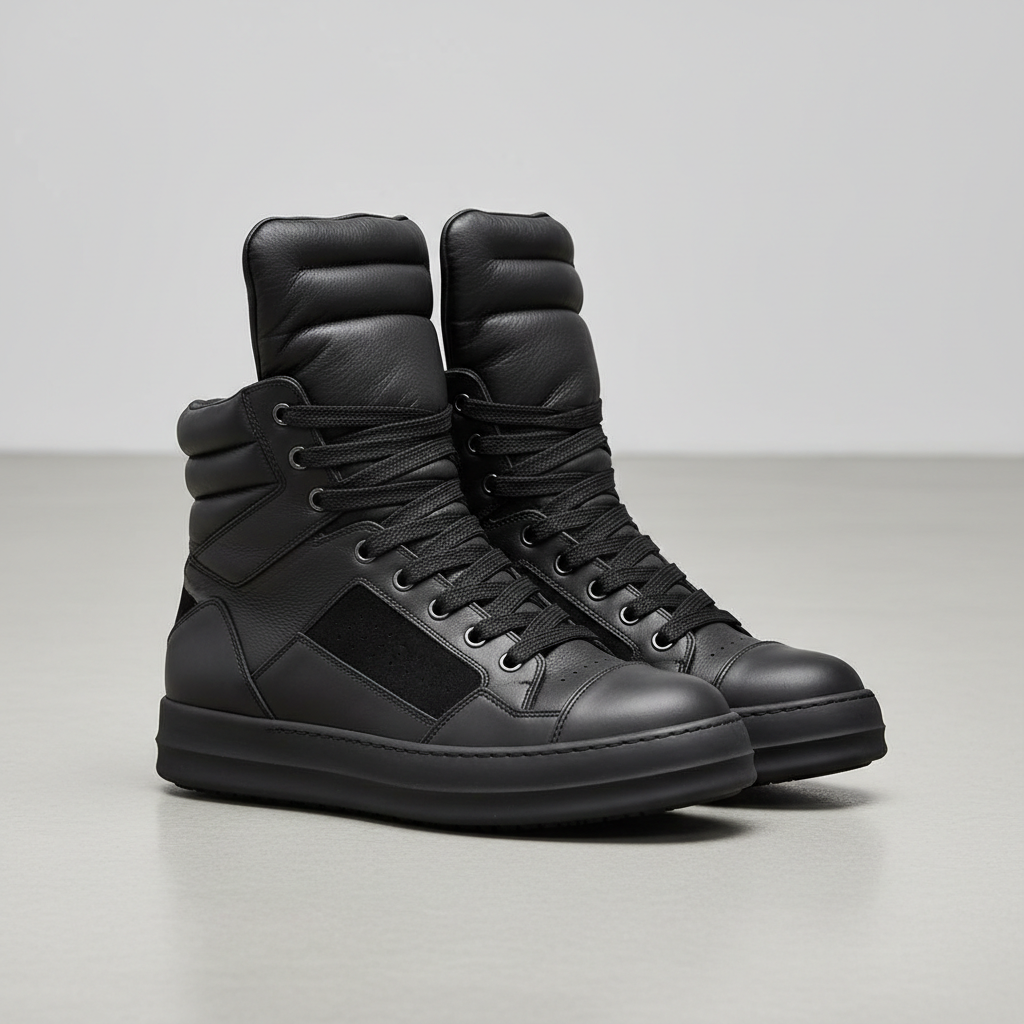 Rick Owens Geobasket High-Top Sneakers